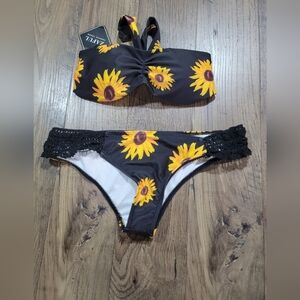 Zaful Sunflower Bikini size medium